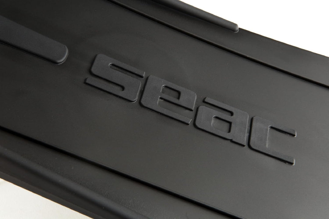 Seac Unisex-Adult Shout Lange Fussteilflossen für die Unterwasserjagd und zum Freitauchen Schwarz 39