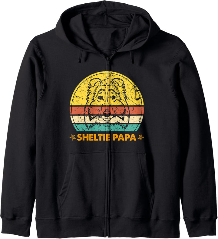 Bester Sheltie Dad aller Zeiten Shetland Sheepdog Dad Sheltie Papa Kapuzenjacke