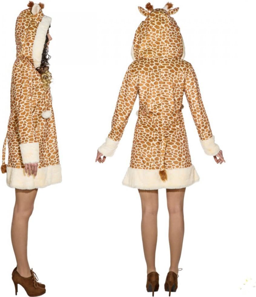 ORLOB KARNEVAL GmbH Giraffe Kostüm für Damen Giraffe Muster Zoo Afrika Animal Kostüm (34/36)