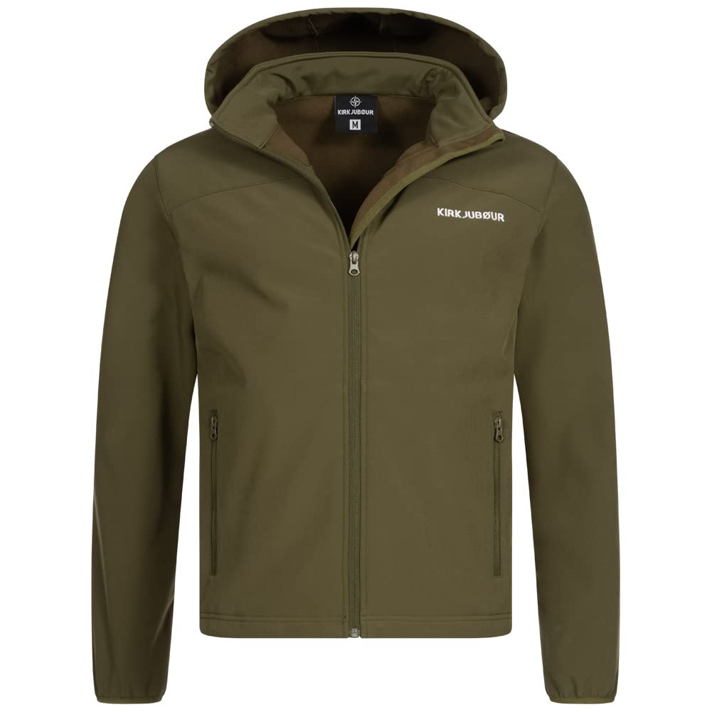 Hestur Herren SOFTSHELLjacke 10.000 mm Wassersäule mit Kapuze und Fleecefutter, atmungsaktiv und was