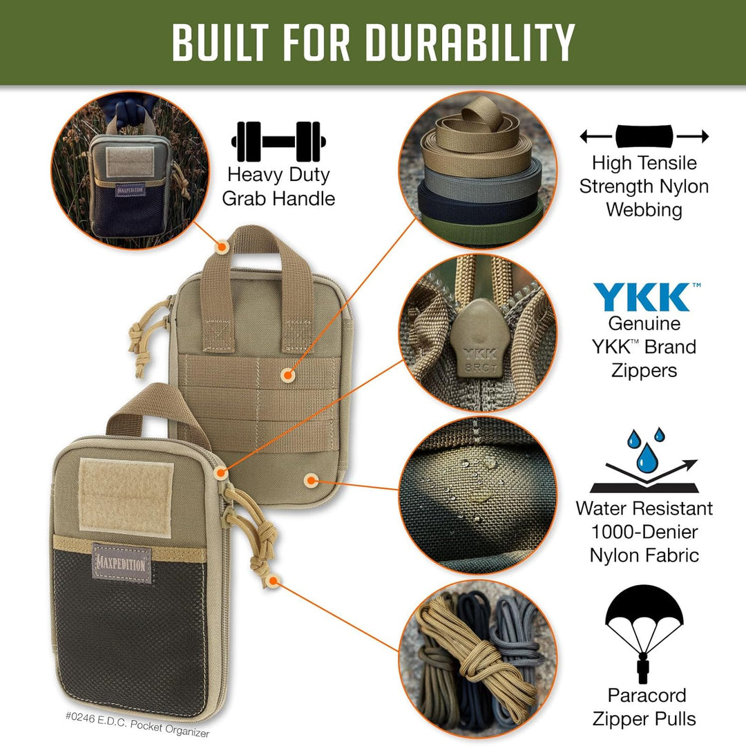 Maxpedition E.d.c. Pocket Organizer Tasche Einheitsgrösse Khaki, Einheitsgrösse Khaki