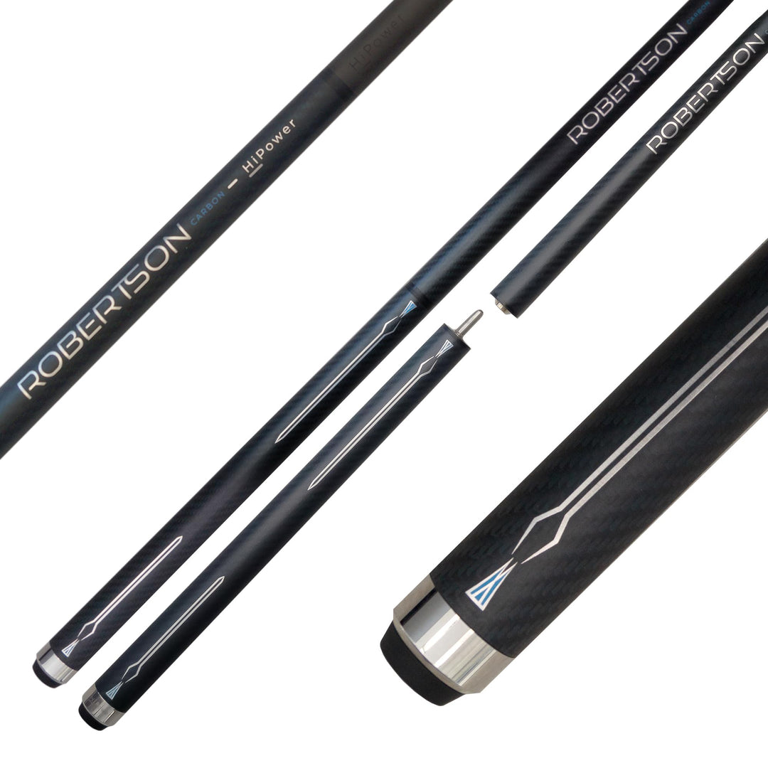 Robertson Carbon Break & Jump Queue HiPower, Profi Anstoss Cue 2-TLG. sowie Break + Jump 3-TLG für m