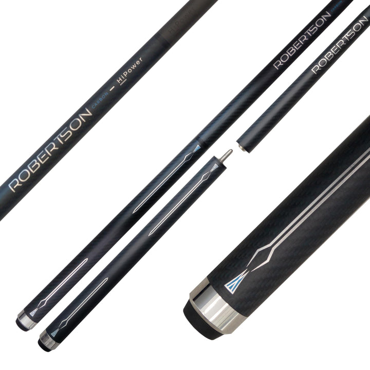 Robertson Carbon Break & Jump Queue HiPower, Profi Anstoss Cue 2-TLG. sowie Break + Jump 3-TLG für m