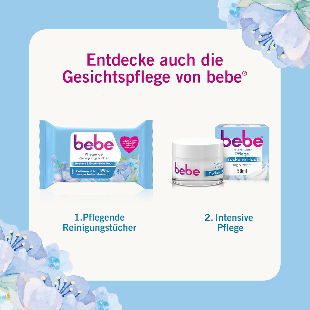 bebe Classic Lippenpflege (12 x 4,9 g), Lippenpflegestift mit Avocadoöl & Sheabutter, pflegt die Lip