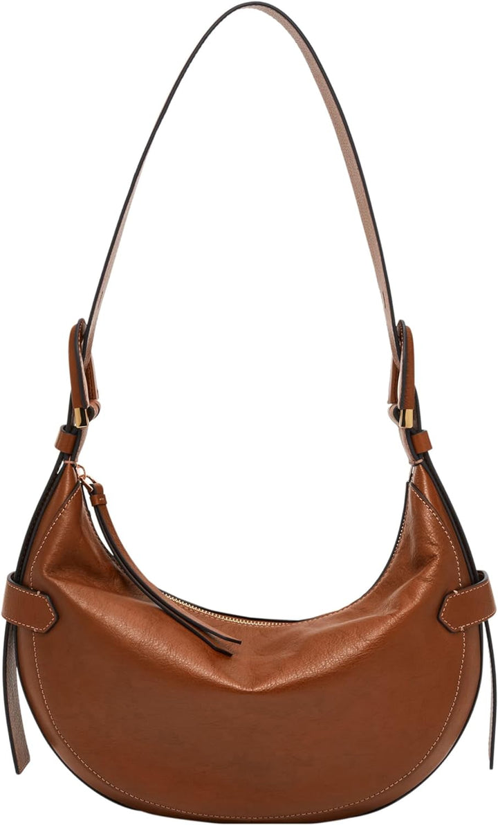 Fossil Damen Harwell Hobo, 30.5 L x 8.9 W x 20.3 cm H Brown, Brown