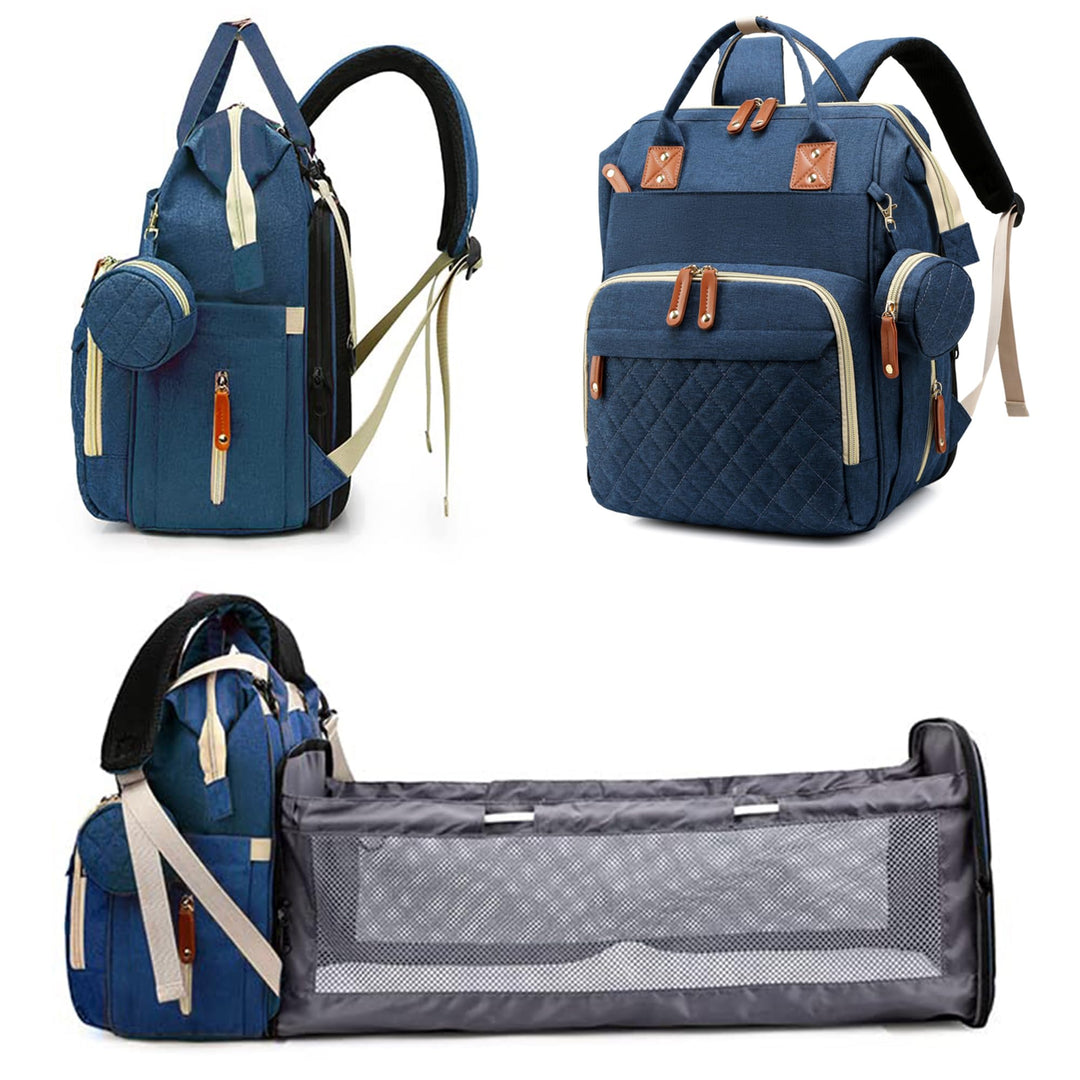 Fexkean Wickeltasche Rucksack Baby Wickelrucksäcke mit Grosser Kapazität Tragbare Reisewindeltasche