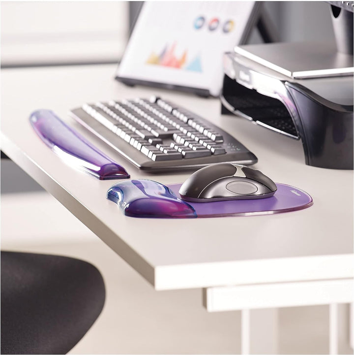 Fellowes Crystals Gel Tastatur-Handgelenkauflage violett, violett