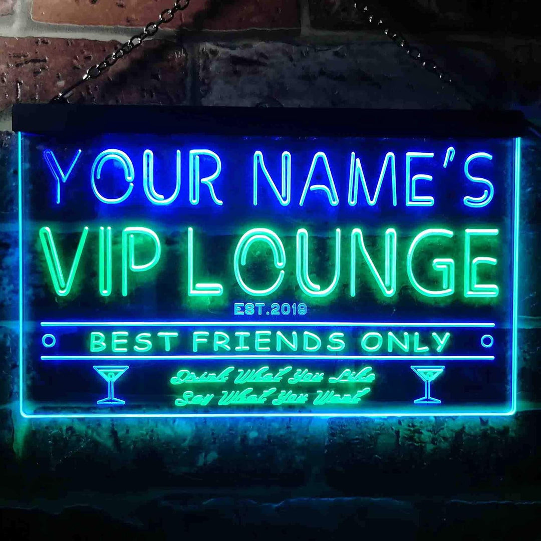 Personalized Your Name Est Year Theme VIP Lounge Bar Club Pub Dual Color LED Barlicht Neonlicht Lich