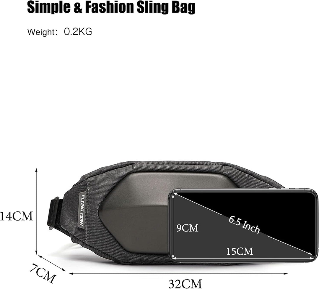 FANDARE Leicht Brusttasche Joggen Bauchtasche Gürteltasche Hüfttasche Sling Bag Schultertasche Umhän