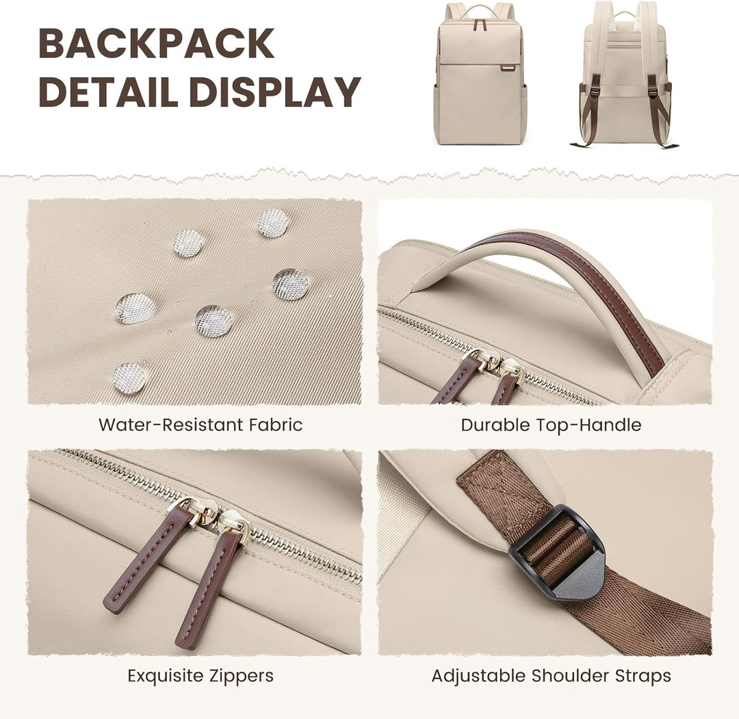 Laptop Rucksack Damen 14 Zoll, Rucksack Herren, Bussiness Rucksack Wasserdicht, Backpack Daypack für