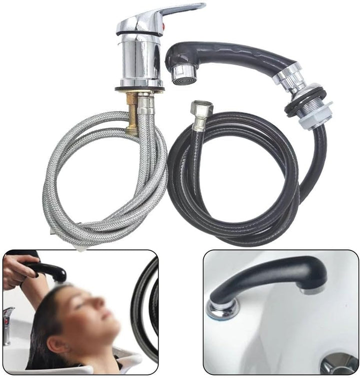 mischbatterien sprayer set, handbrause für waschbecken friseur-shampoo-wasserhahn salon shampoo wass