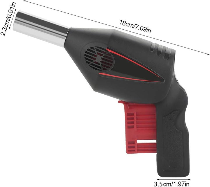 Haofy Tragbares Grillgebläse mit Griff, Handgrillventilator Grill Strom Luftgebläse Feuerbalg Werkze