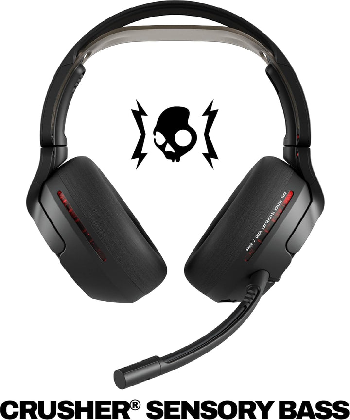 Skullcandy Crusher PLYR 720 Wireless Gaming Headset, Ultimate Immersion and Comfort, THX Spatial Aud