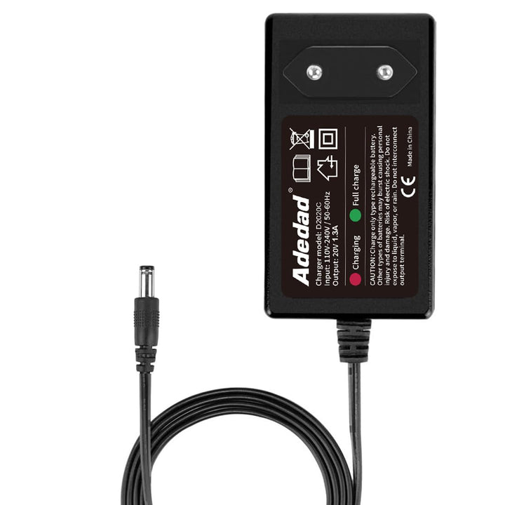 Elektrowerkzeuge 18V- 21V 1,3 A Ladegerät Kompatibel mit Adedad Schlagschraubern und Laubbläsern