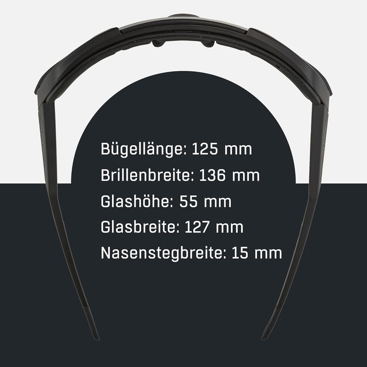 ALPINA ROCKET BOLD - Wasserabweisende und Beschlagfreie Sport- & Fahrradbrille Mit 100% UV-Schutz Fü