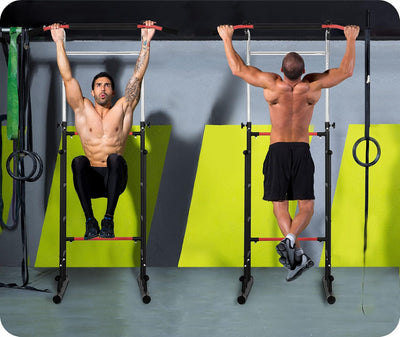 NEO SPORT Freistehende Klimmzugstange NS-301 für Klimmzug-Krafttrainingsübungen aus verstärktem Stah