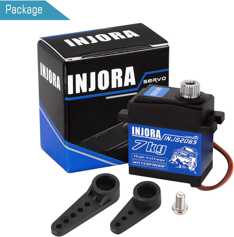 INJORA 7KG 2065 Digital Servo Wasserdicht Hoch Spannung Sub-Micro Schalt Servo für TRX4 TRX6 SCX10 I