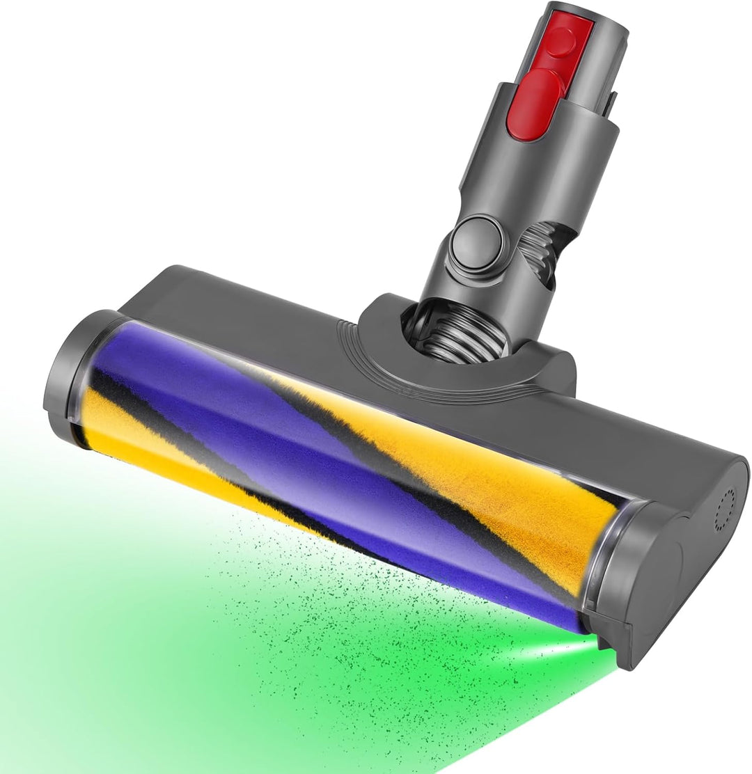 Bodendüse Bürste für Dyson V11 V15 V10 V8 V7 Staubsauger, Ersatzbürste Zubehör mit LED-Licht, Elektr
