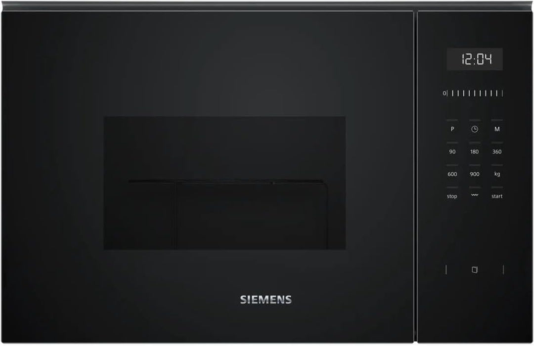 Siemens BE555LMB1 iQ500, Einbau-Mikrowelle mit Grillfunktion, 59 x 38 cm, 900 W, 25 L Garraum Edelst
