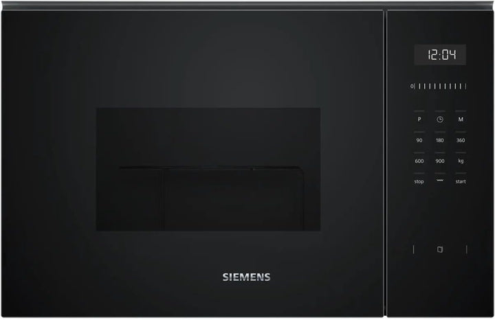 Siemens BE555LMB1 iQ500, Einbau-Mikrowelle mit Grillfunktion, 59 x 38 cm, 900 W, 25 L Garraum Edelst