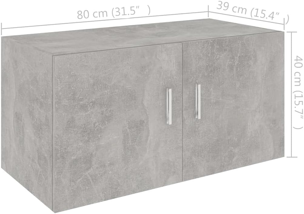 vidaXL Wandschrank mit 2 Türen Hängeschrank Wandregal Bücherregal Badschrank Schrank Aktenschrank Ob