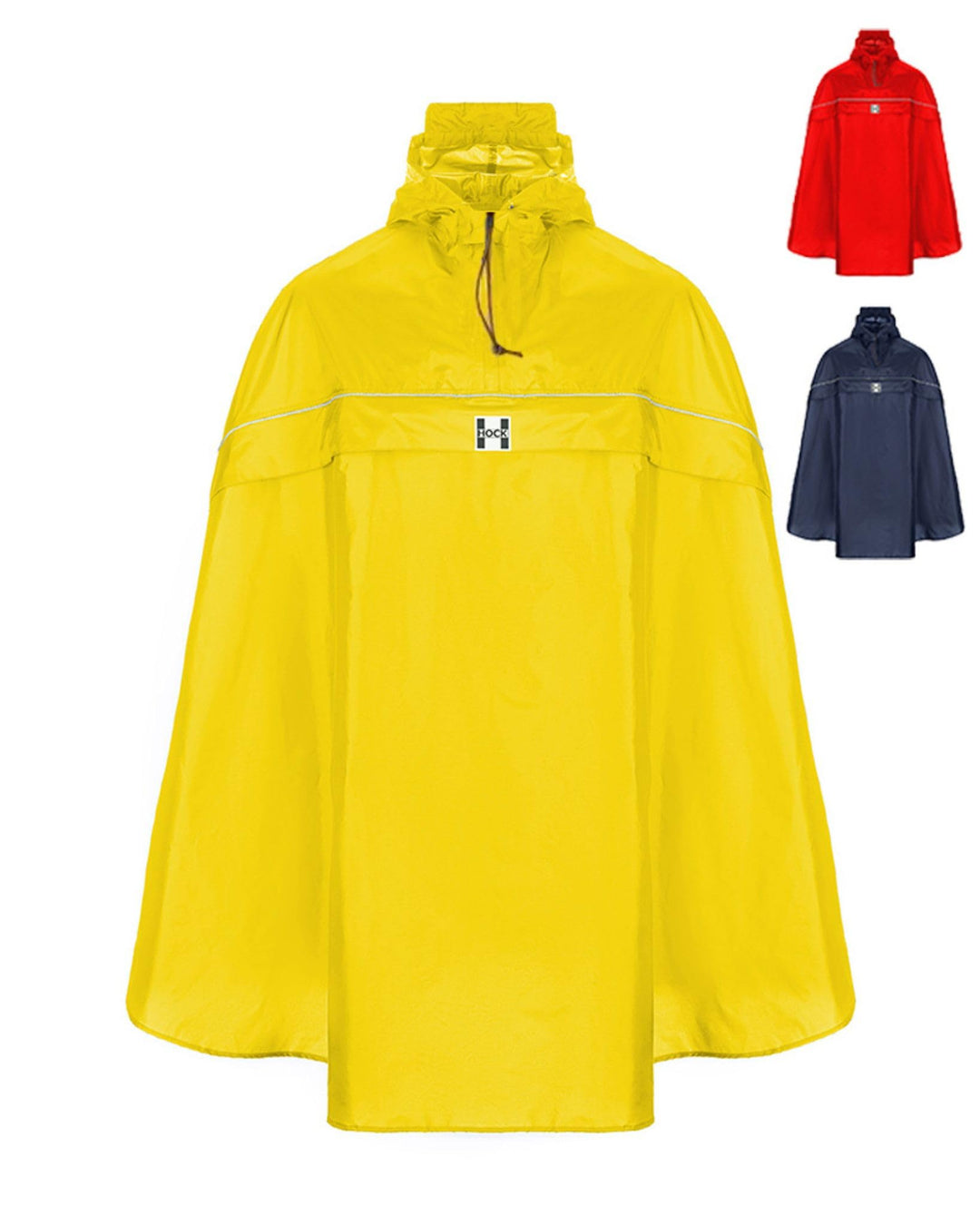 HOCK - DAS ORIGINAL und echter TESTSIEGER* - Fahrrad Regenponcho mit Kapuze - Fahrradponcho Wasserdi