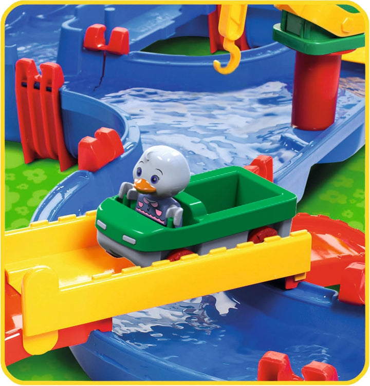 AquaPlay - AmphieWorld - 145x156 cm grosse Wasserbahn, inklusive 79 Teilen, Spieleset inklusive 2 Bo