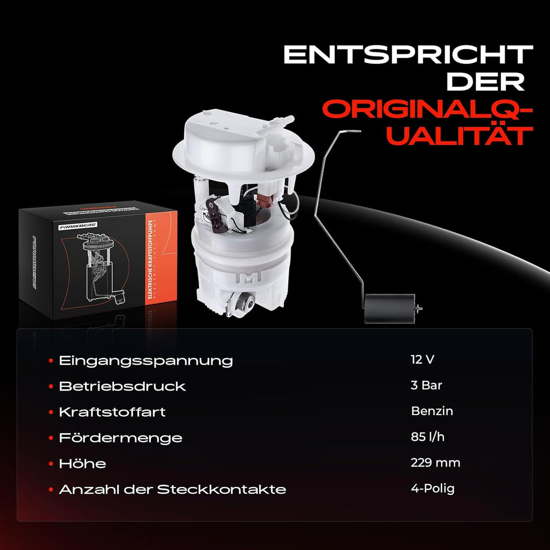 Kraftstoffpumpe Benzinpumpe mit Tankgeber für 206 Schrägheck 2A/C 206 Stufenheck 206 SW 2E/K 2001-20