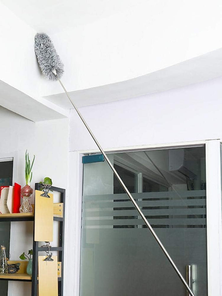 Teleskop-Staubwedel, Mikrofaser, ausziehbar, Spinnennetz, Staubwedel mit Teleskopstange, für hohe De