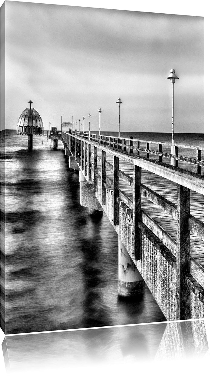 Pixxprint Meer Sonne Strand als Leinwandbild/Grösse: 100x70 cm/Wandbild/Kunstdruck/fertig bespannt,