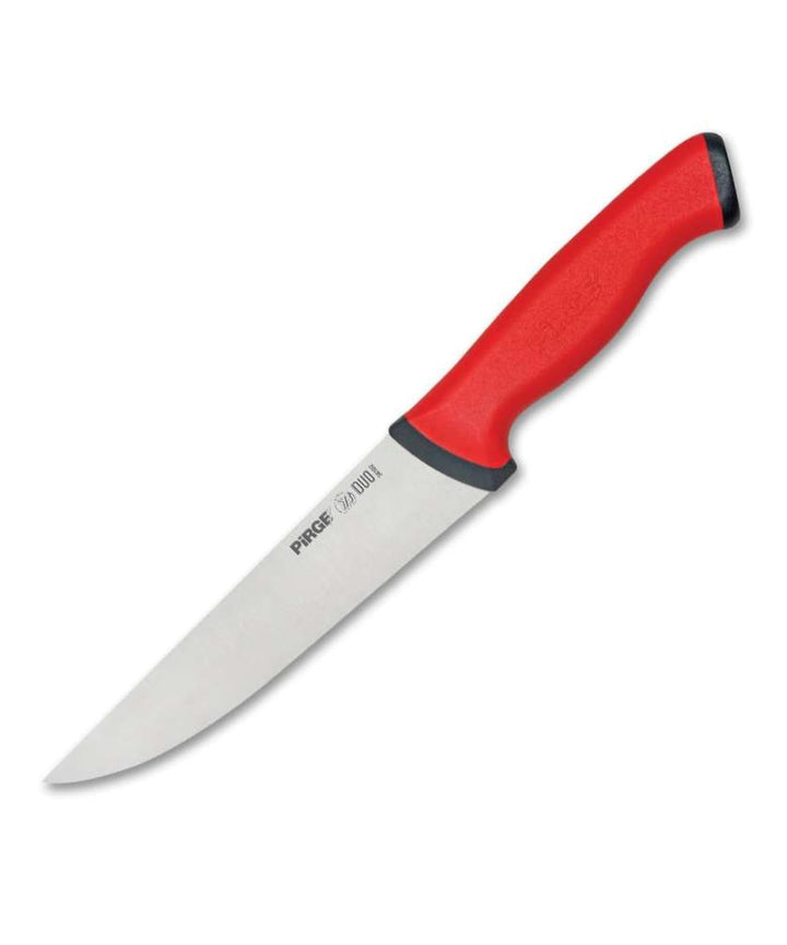 Pirge Duo Metzgermesser 16,5 cm Rot Schlachtermesser - Fleischermesser - Stechmesser - Exzellenter S