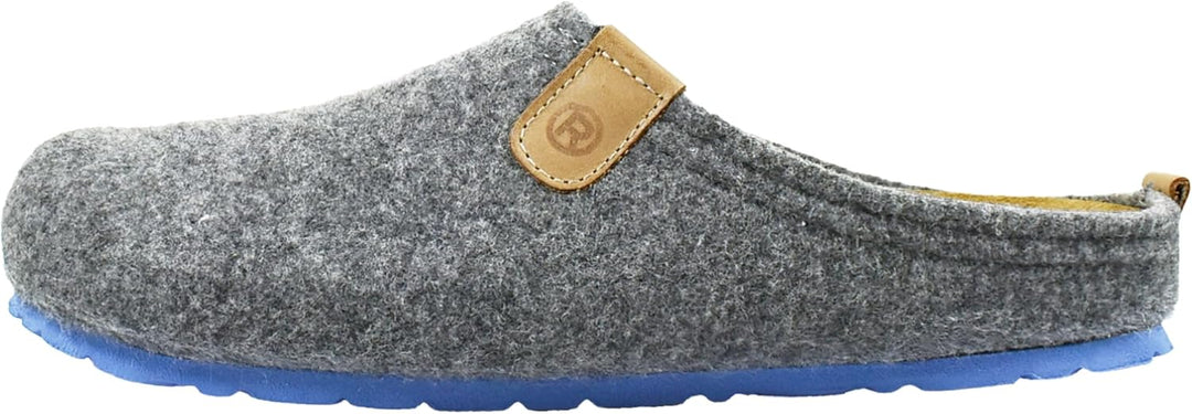 Rohde Herren, Männer, Pantoffeln, Hausschuhe,Wechselfussbett 40 EU Grau, 40 EU Grau