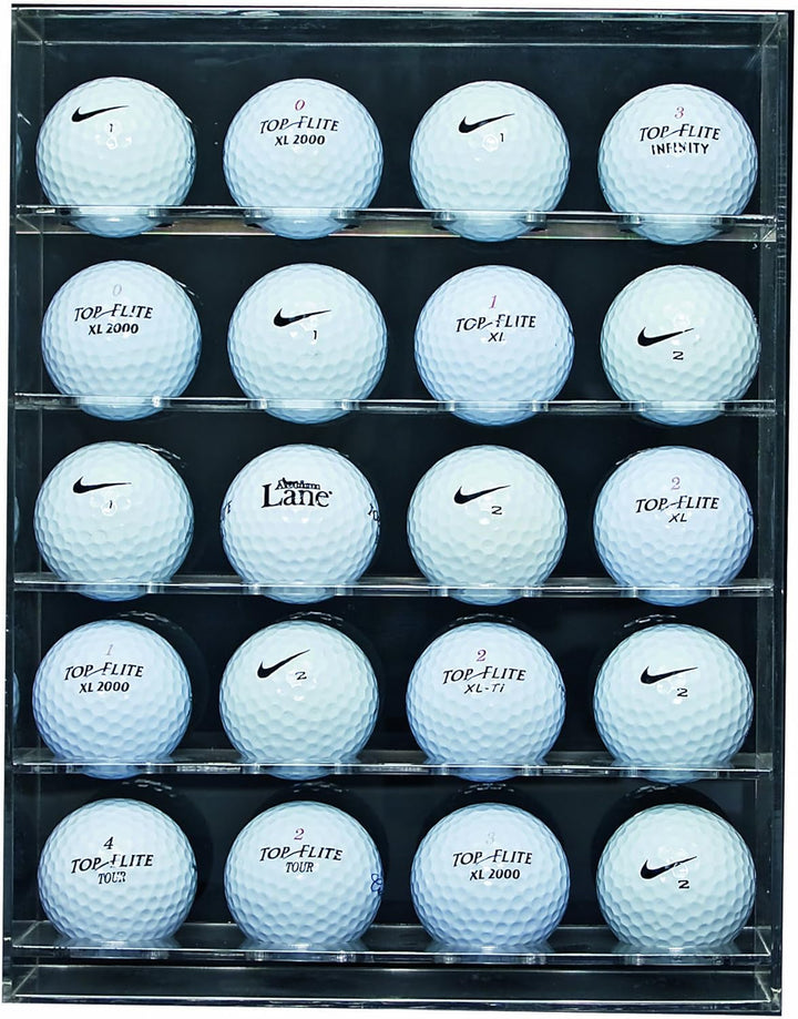 Longridge 20 Ball Perspex Golfball Anzeige - Klar