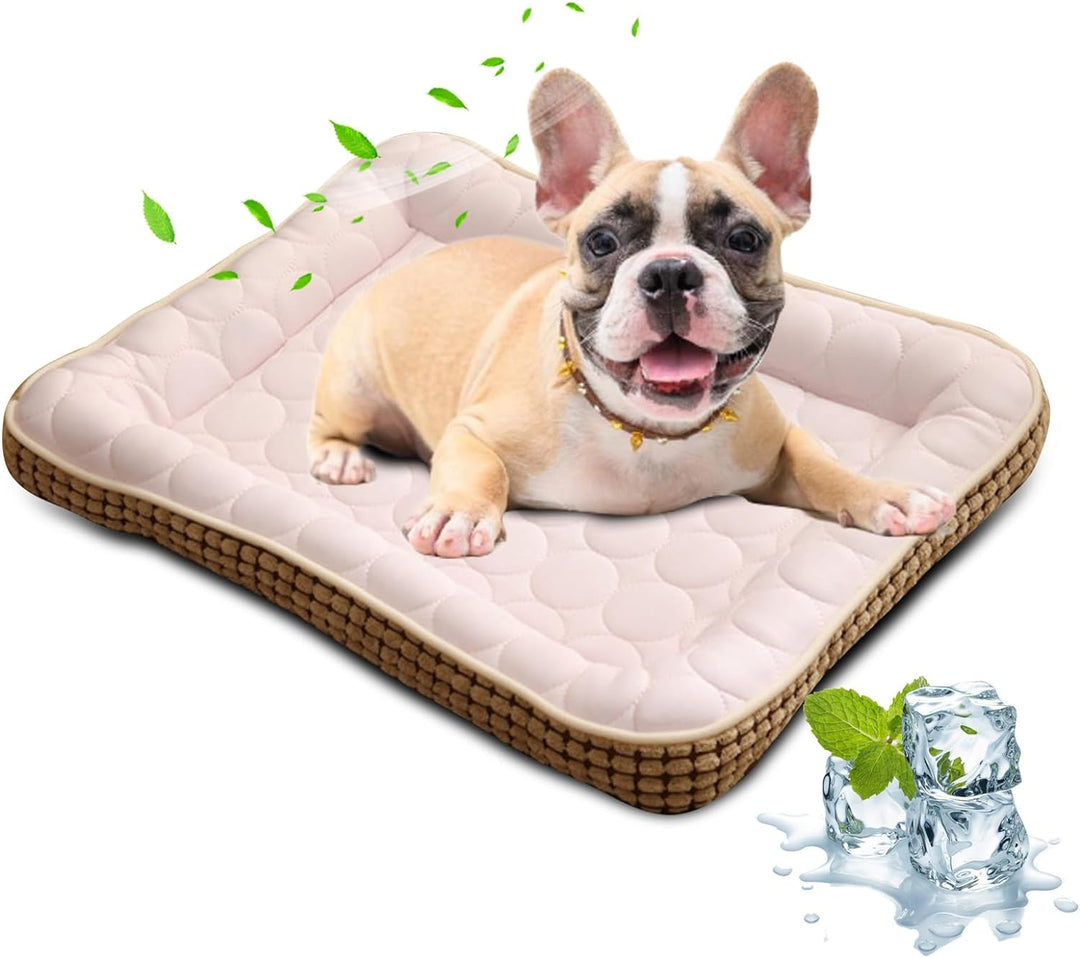 PETCUTE Kühlmatte für Hunde,Hundebett Katzenbett Haustier Kühlmatten,Waschbar Hunde Kühldecke Bett,H
