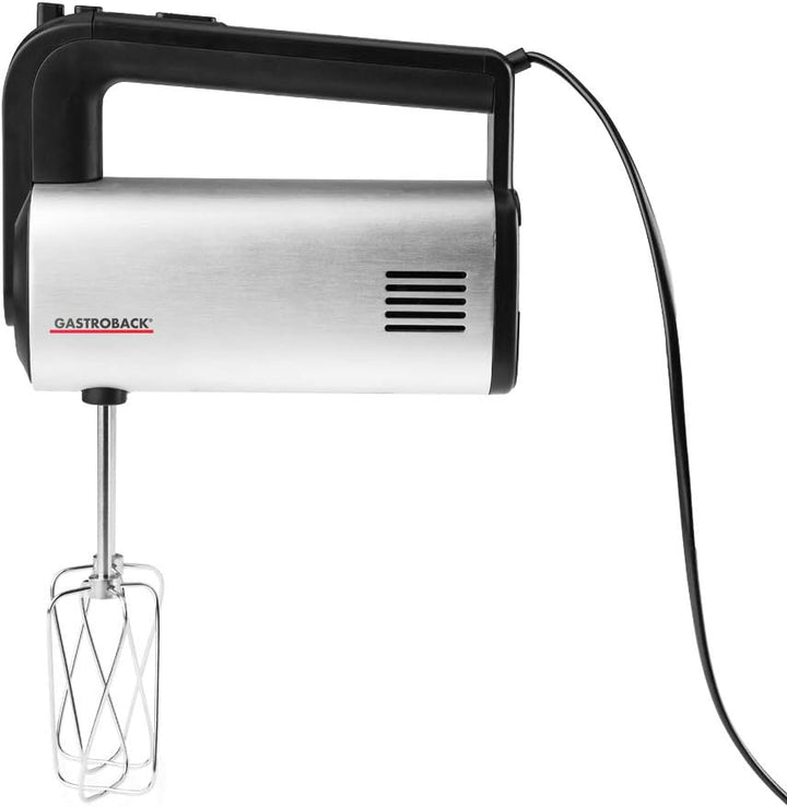 GASTROBACK 40983 Design Handmixer Pro, 5 Geschwindigkeiten und Turbo-Funktion, Dural-Aluminium gebür