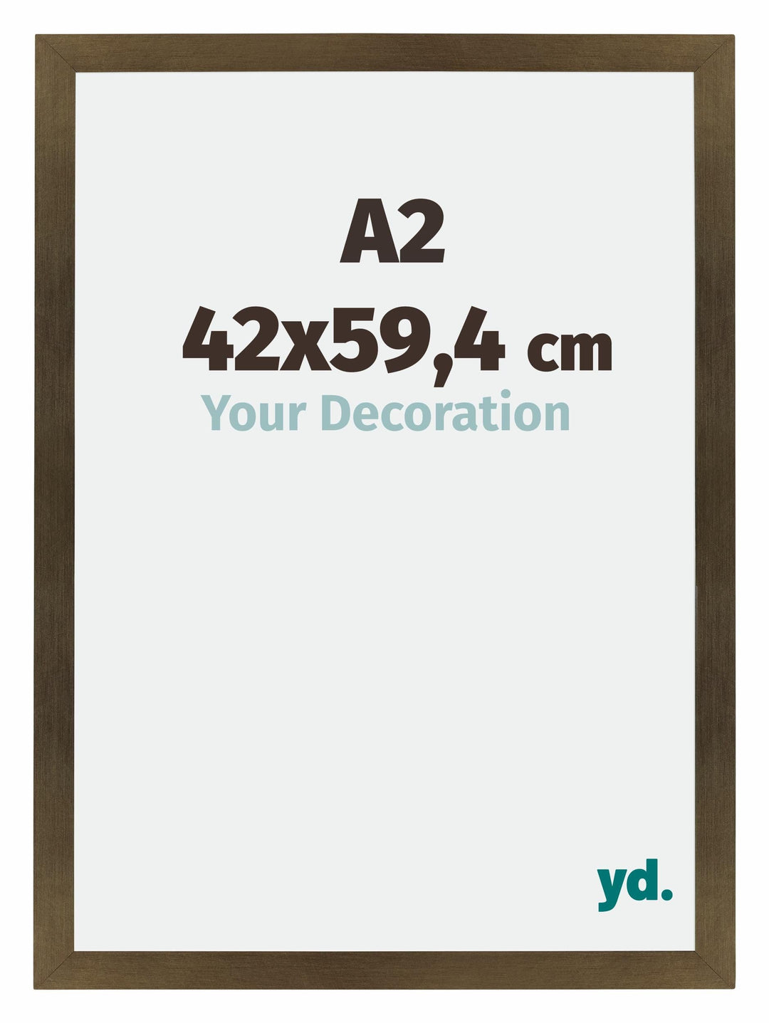 yd. Your Decoration - Bilderrahmen DIN A2 42x59,4 cm - Bilderrahmen aus MDF mit Acrylglas - Antirefl