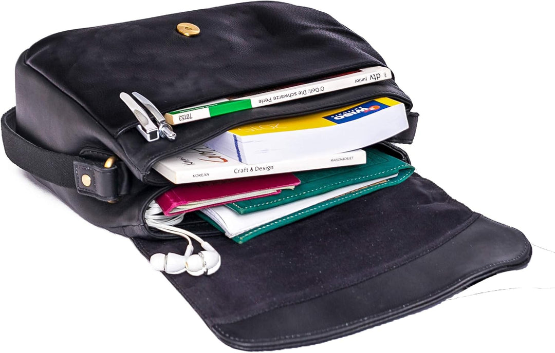 ALMADIH Premium Leder Damentasche Umhängetasche LOLA Ledertasche Handtasche Schultertasche Freizeitt