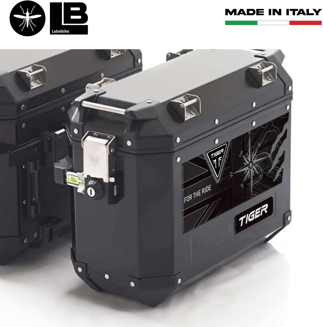 3D Aufkleber Kofferschutz Motorrad kompatibel mit Triumph Tiger 850 900 1200