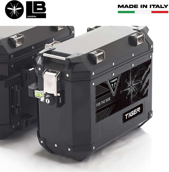 3D Aufkleber Kofferschutz Motorrad kompatibel mit Triumph Tiger 850 900 1200