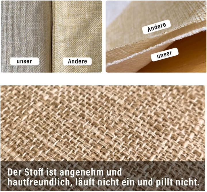 Aselbia 2er Set Stuhlkissen 40x38x3cm mit Bändern,Waschbare Sitzkissen rutschfest,Stuhlauflage Stuhl