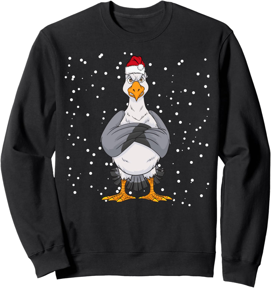 Unfreundliche Möwe Norden See Weihnachten Sweatshirt