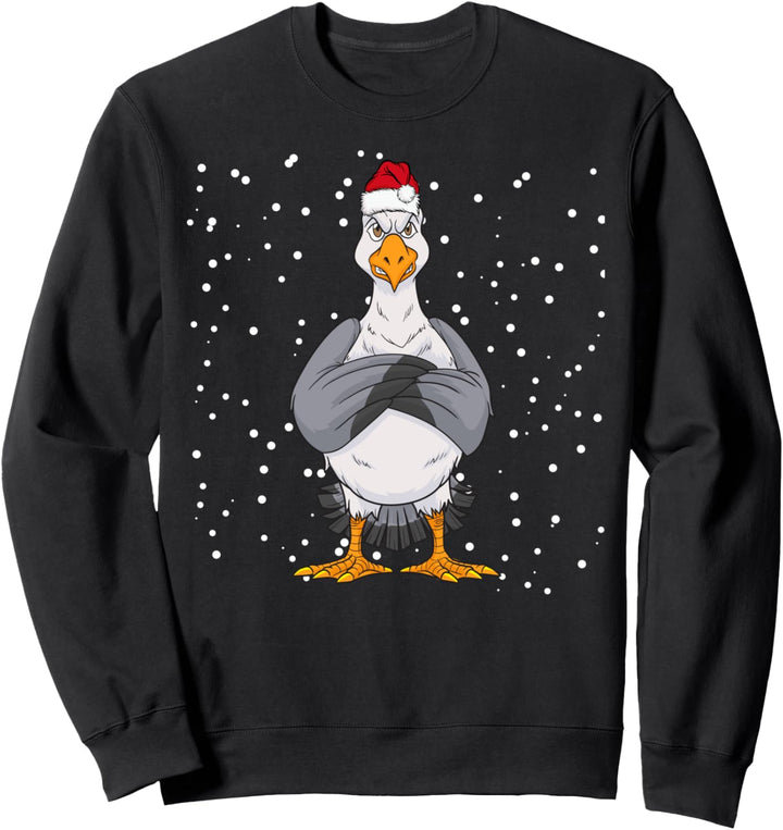 Unfreundliche Möwe Norden See Weihnachten Sweatshirt