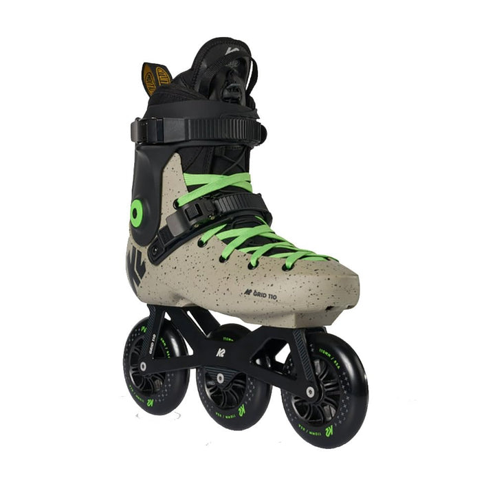 K2 Skates Grid 110 Hardboot Inline Skates Unisex – Erwachsene — EU: 40.5 (Mondo: 260 / US: 8 khaki -
