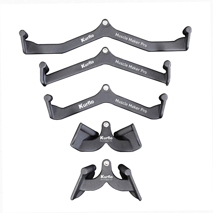 Kurflo Lat Pull down Bar Grip Handle,Home Gym Fitness Rowing, T-bar, V-bar, Pulley Cable Machine, Ma