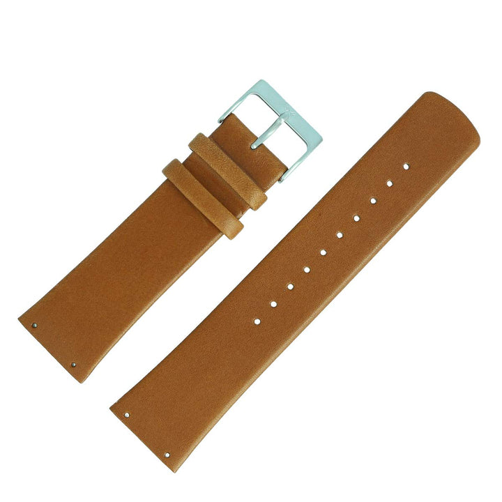 Skagen Uhrenarmband 22mm Leder Braun Verschraubter Anstoss - SKW6082
