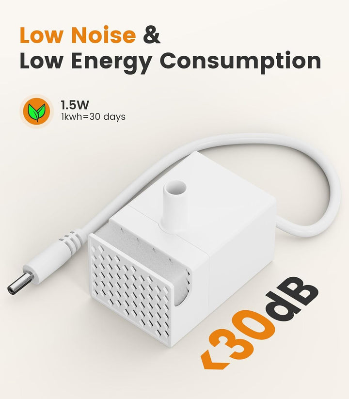 oneisall super leise Ersatzpumpe für 3.5L Trinkbrunnen Wasserpumpe, Wasserpumpe