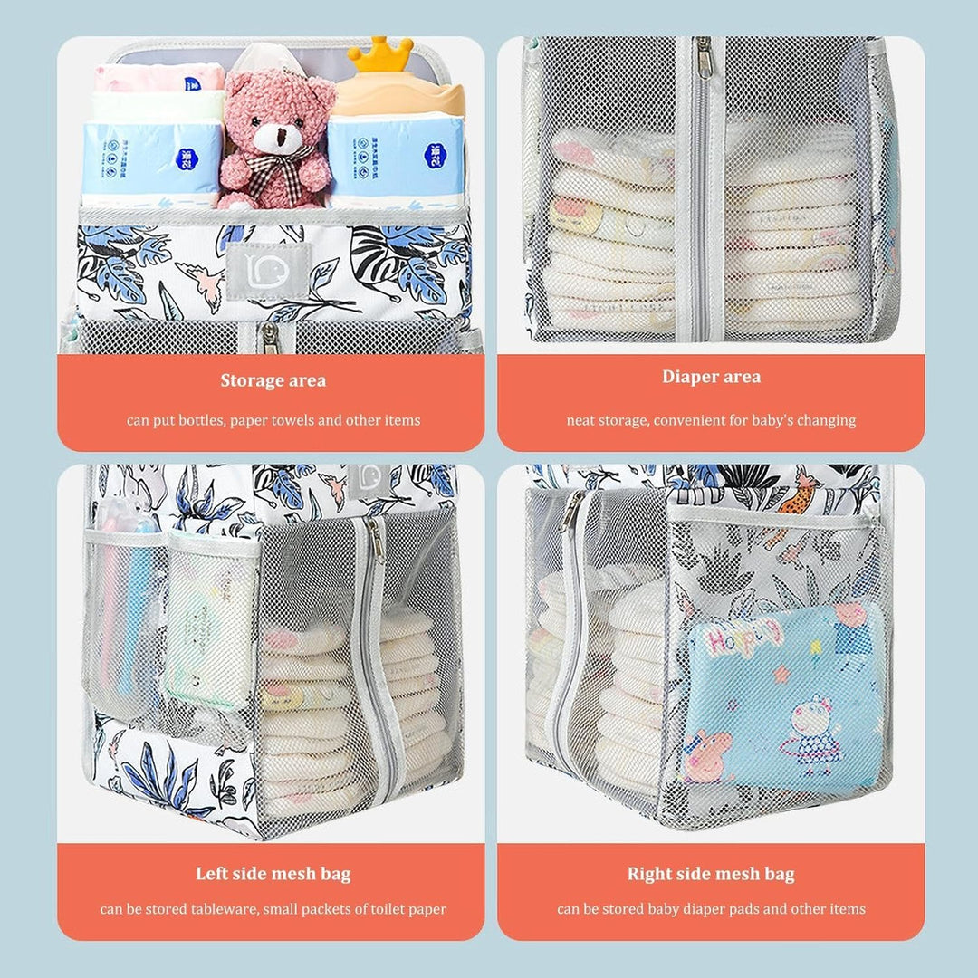 Wickeltisch-Windel-Organizer – Krippen-Windel-Organizer für Babysachen | Kinderzimmer-Organizer für