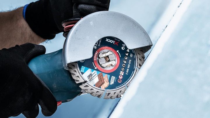 Bosch Professional 1x Expert MultiMaterial X-LOCK Diamanttrennscheiben (für Beton, Ø 125 mm, Zubehör
