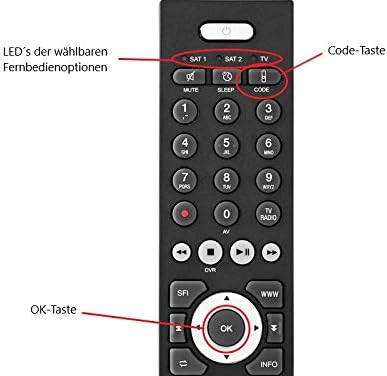 TechniSat TECHNICONTROL Fernbedienung (passend zu ISIO-Digitalreceivern und ISIO-TV-Geräten von Tech