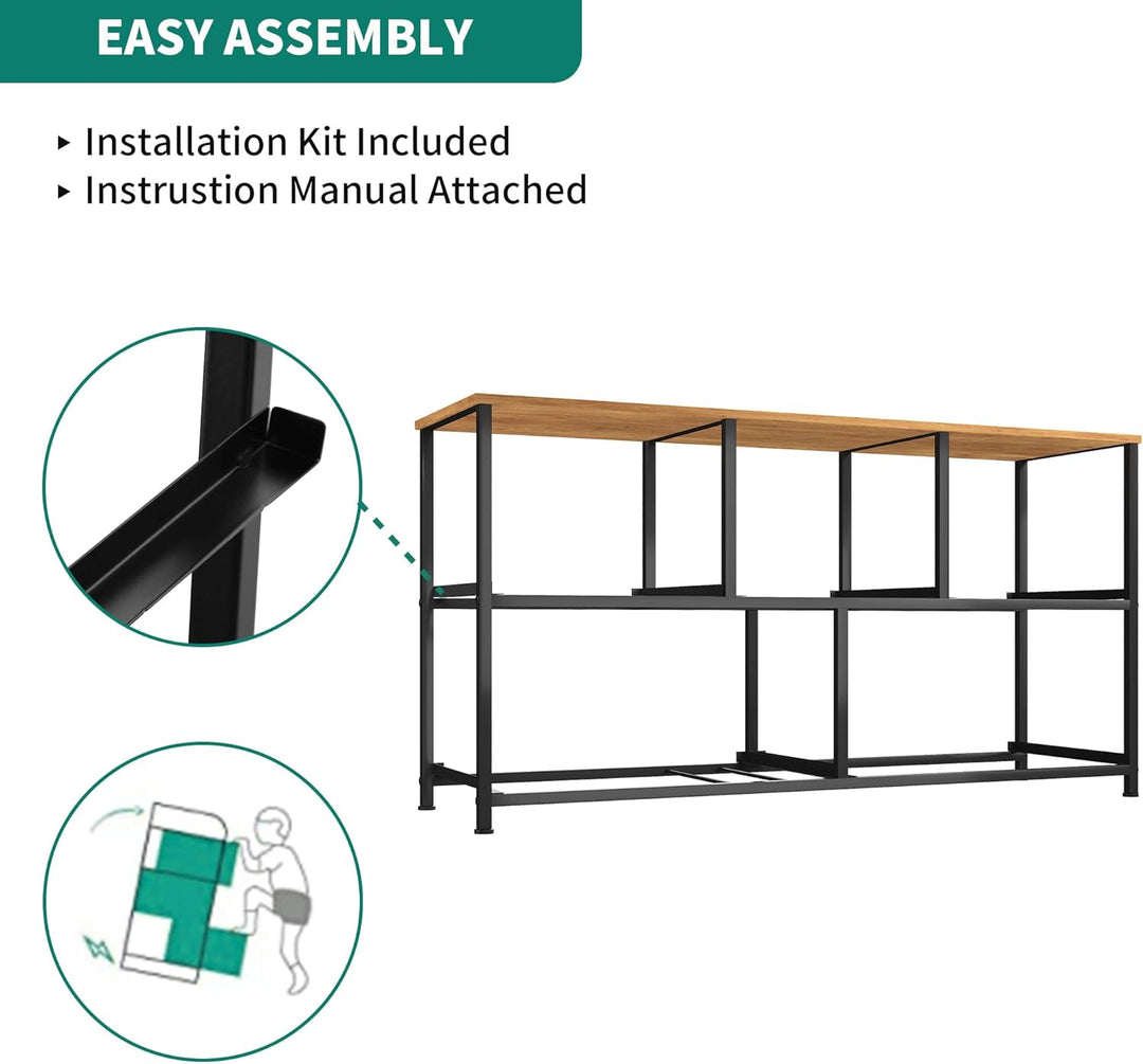 YITAHOME kommode mit Schubladen, Schrank mit 5 Schubladen aus Stoff, Aufbewahrungskommode Industrial